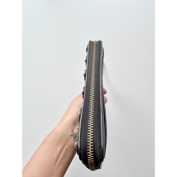 KATE SPADE Neda Black Leather Studded Continental Wallet - Picture 9 of 14